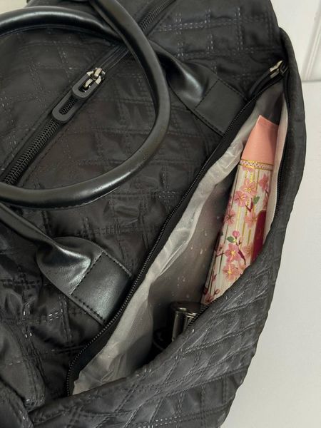 Жіноча спортивна сумка для фітнесу та тренувань Чорна | Міська універсальна сумка в зал та для спорту ESg-07 фото