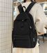 Стильний легкий міський рюкзак з м'якою спинкою, Універсальний шкільний підлітковий рюкзак ERF1-05black фото 3